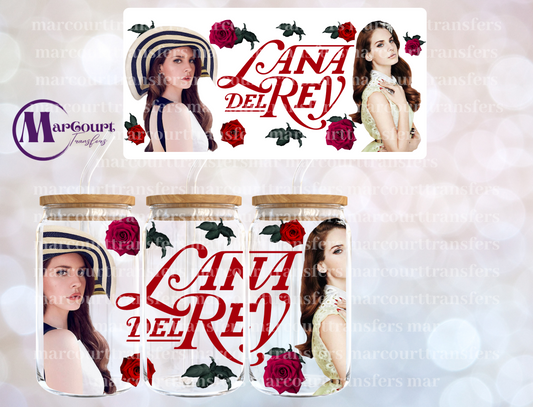 LANA DEL REY-16 0Z-UV DTF CUP WRAP