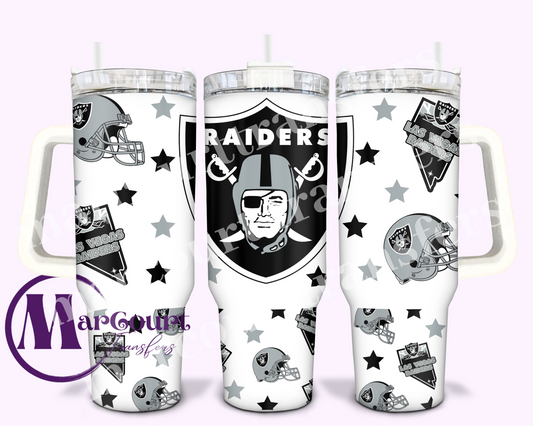 LAS VEGAS RAIDERS-40 OZ-UV DTF CUP WRAP