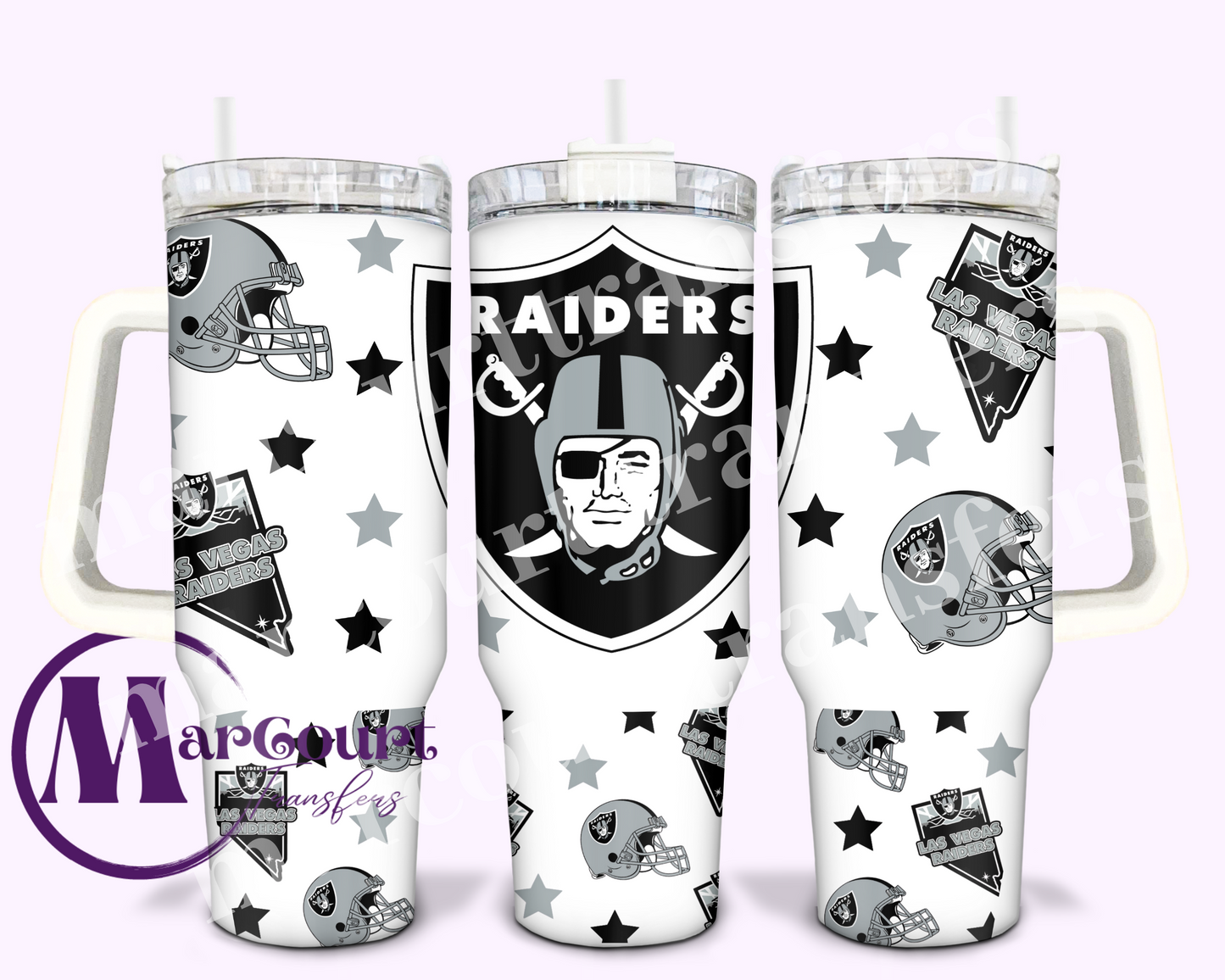 LAS VEGAS RAIDERS-40 0Z-UV DTF CUP WRAP