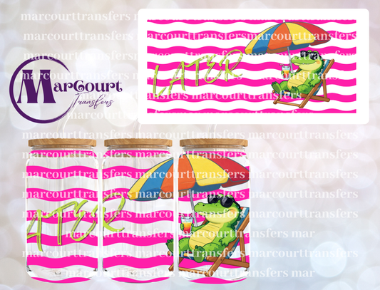 LATER ALLIGATOR-16 0Z-UV DTF CUP WRAP