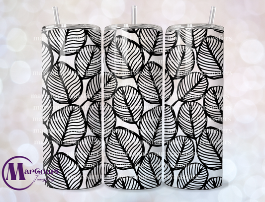 LEAVES SEAMLESS PATTERN-20 OZ-UV DTF CUP WRAP