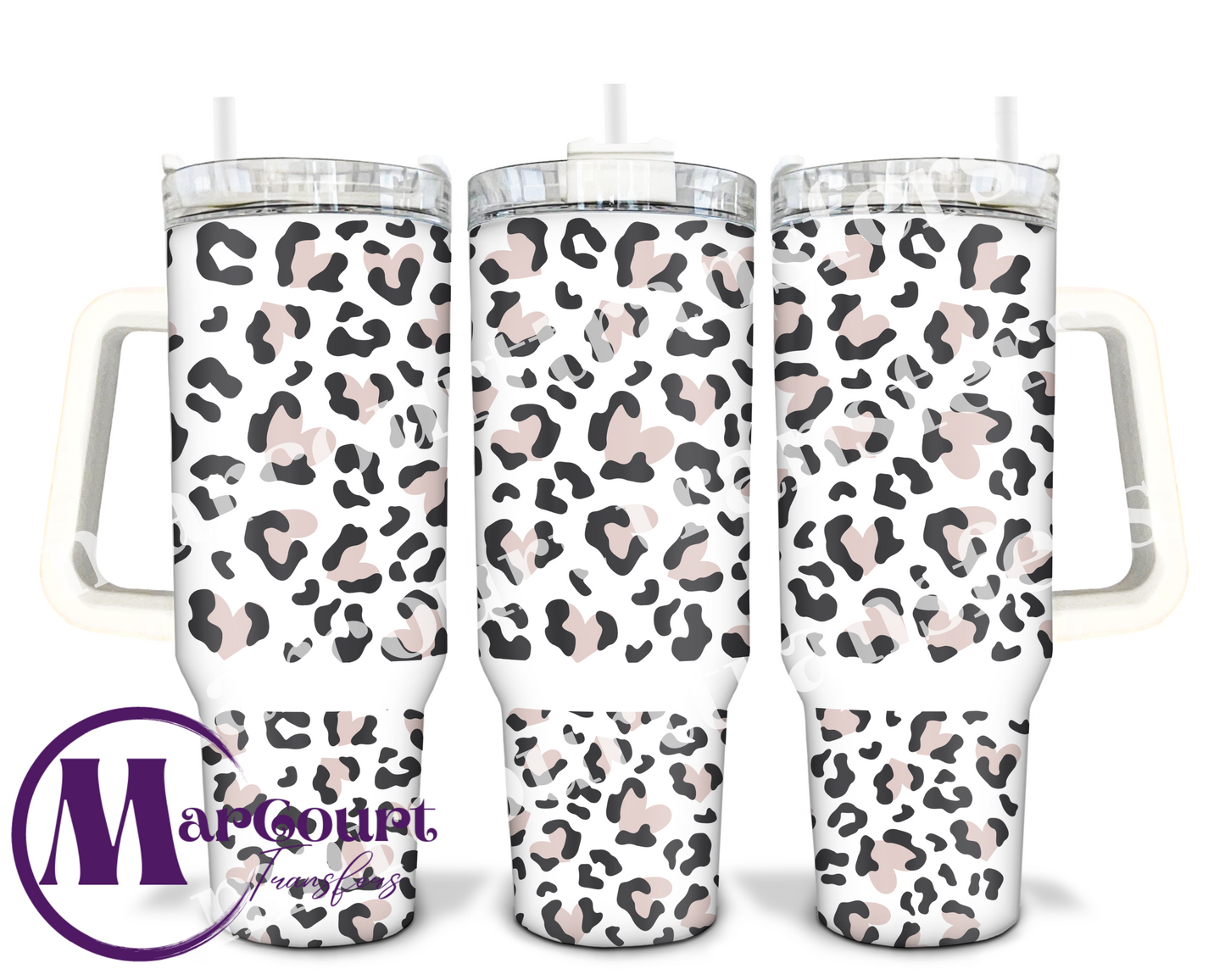 LEOPARD PRINT PINK-40 0Z-UV DTF CUP WRAP