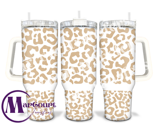 LEOPARD PRINT LIGHT BROWN-40 0Z-UV DTF CUP WRAP