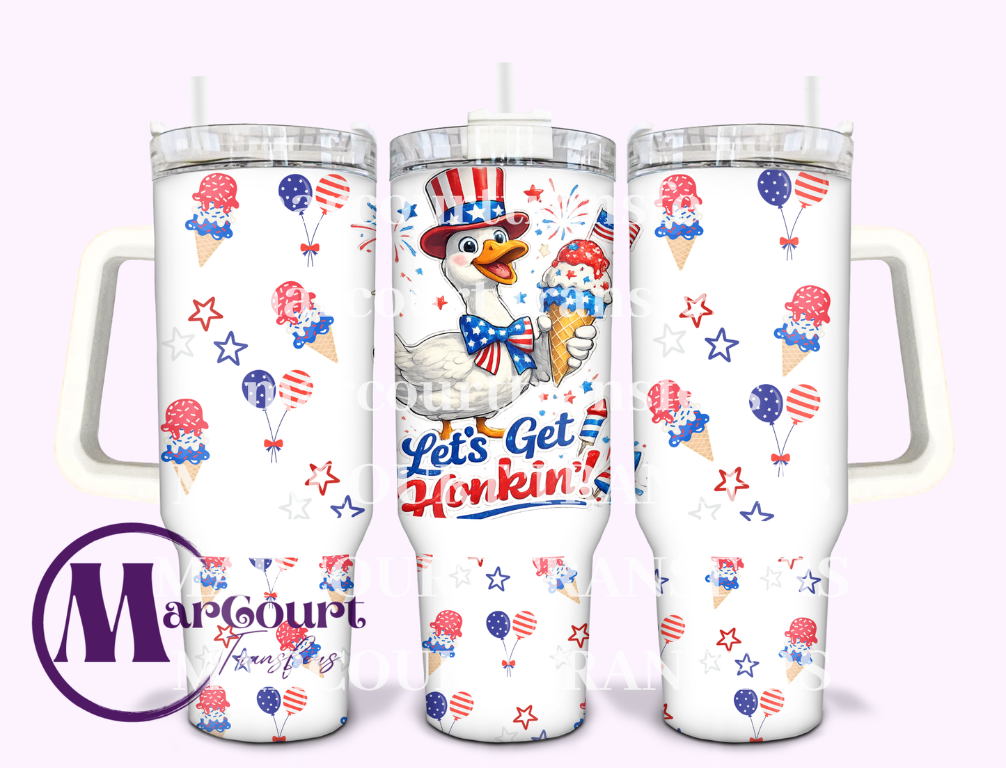 LET'S GET HONKIN GOOSE-40 0Z-UV DTF CUP WRAP