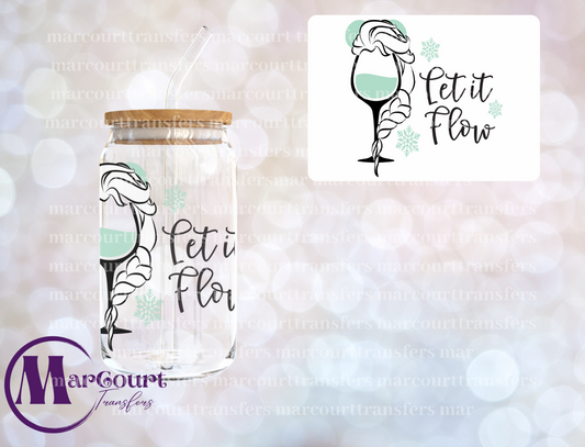 LET IT FLOW-DECAL-UV DTF CUP WRAP