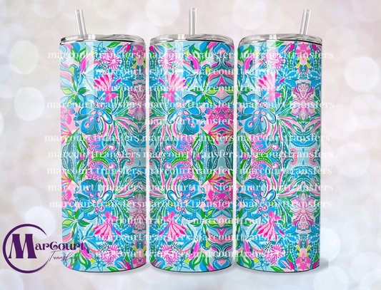 LILLY INSPIRED 1-20-SKINNY TUMBLER TRANSFER