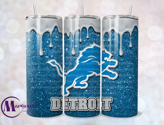 DETROIT LIONS-SKINNY TUMBLER TRANSFER