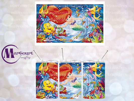 LITTLE MERMAID-12 OZ TUMBLER SUBLIMATION