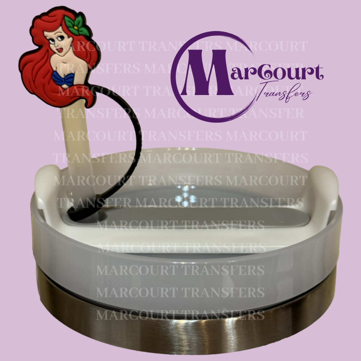 LITTLE MERMAID 2-STRAW TOPPER