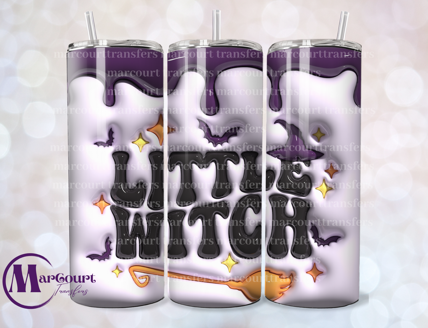 LITTLE WITCH-SKINNY TUMBLER TRANSFER