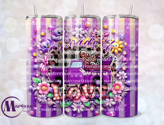 LOADS OF LOVE-20-SKINNY TUMBLER TRANSFER (SUBLIMATION)