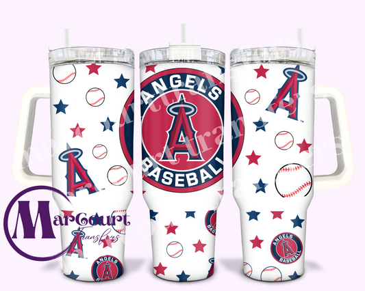 LOS ANGELES ANGELS-40 0Z-UV DTF CUP WRAP