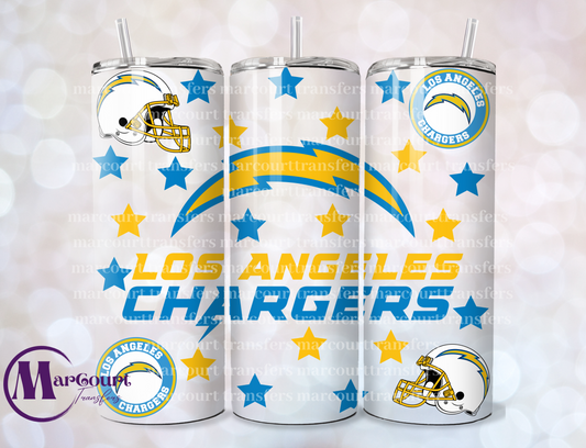 LOS ANGELES CHARGERS-20-SKINNY SUBLIMATION TUMBLER TRANSFER
