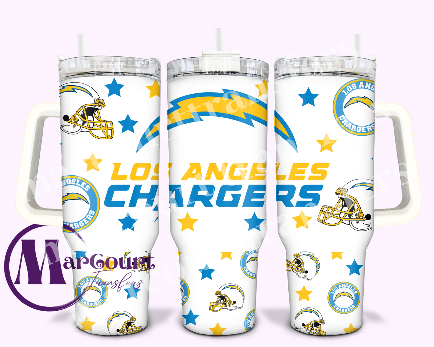 LOS ANGELES CHARGERS-40 0Z-UV DTF CUP WRAP