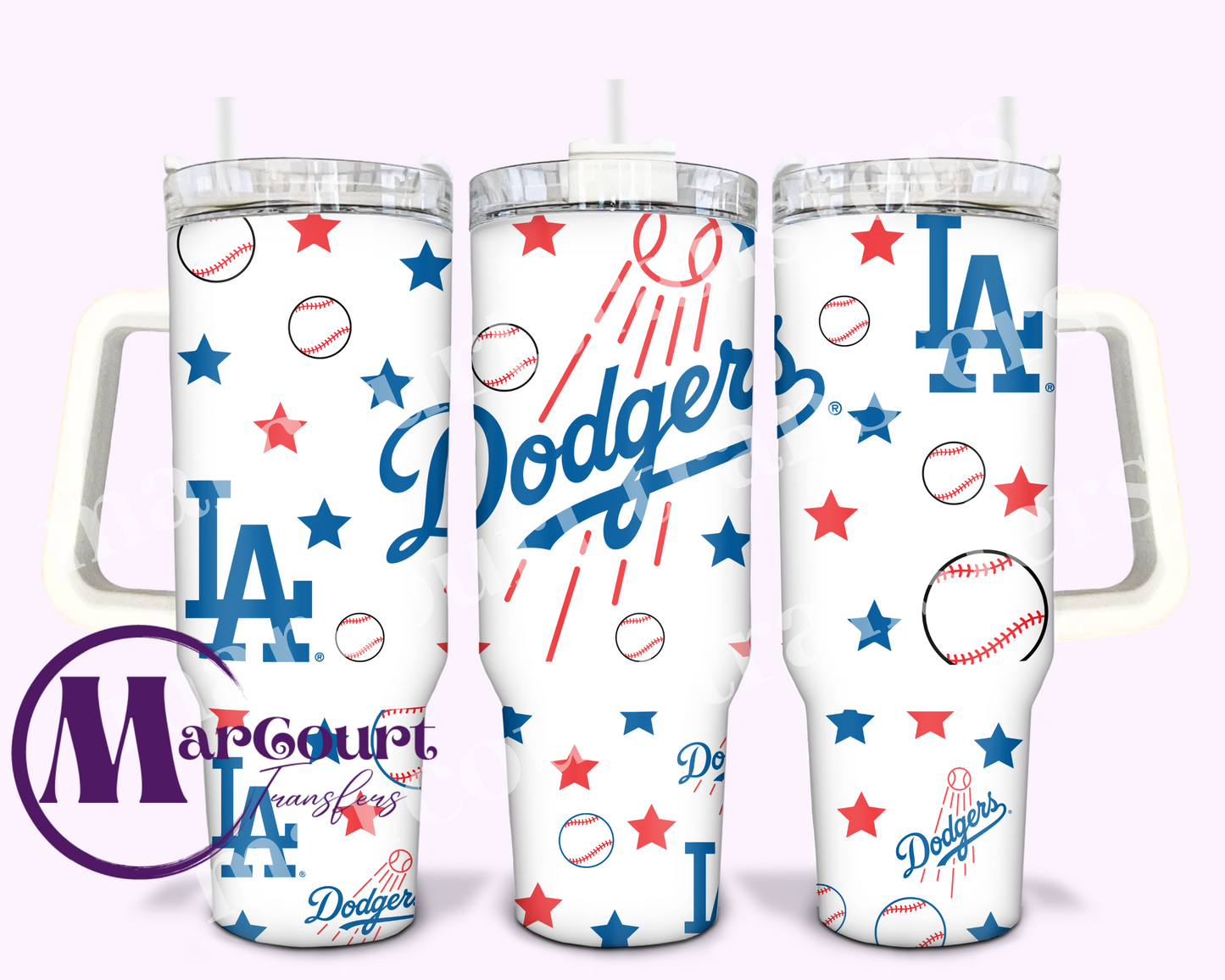 LOS ANGELES DODGERS-40 0Z-UV DTF CUP WRAP