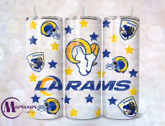 LOS ANGELES RAMS-20-SKINNY SUBLIMATION TUMBLER TRANSFER