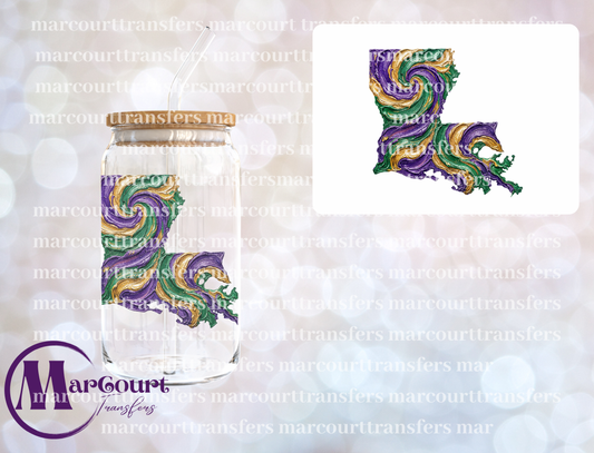LOUISIANA STATE PAINT-DECAL-UV DTF CUP WRAP