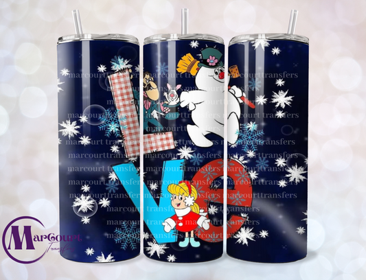 LOVE FROSTY-SKINNY TUMBLER TRANSFER