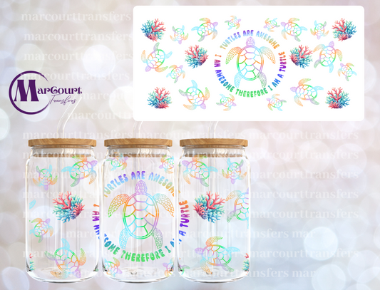 LOVE TURTLE SUMMER-16 0Z-UV DTF CUP WRAP