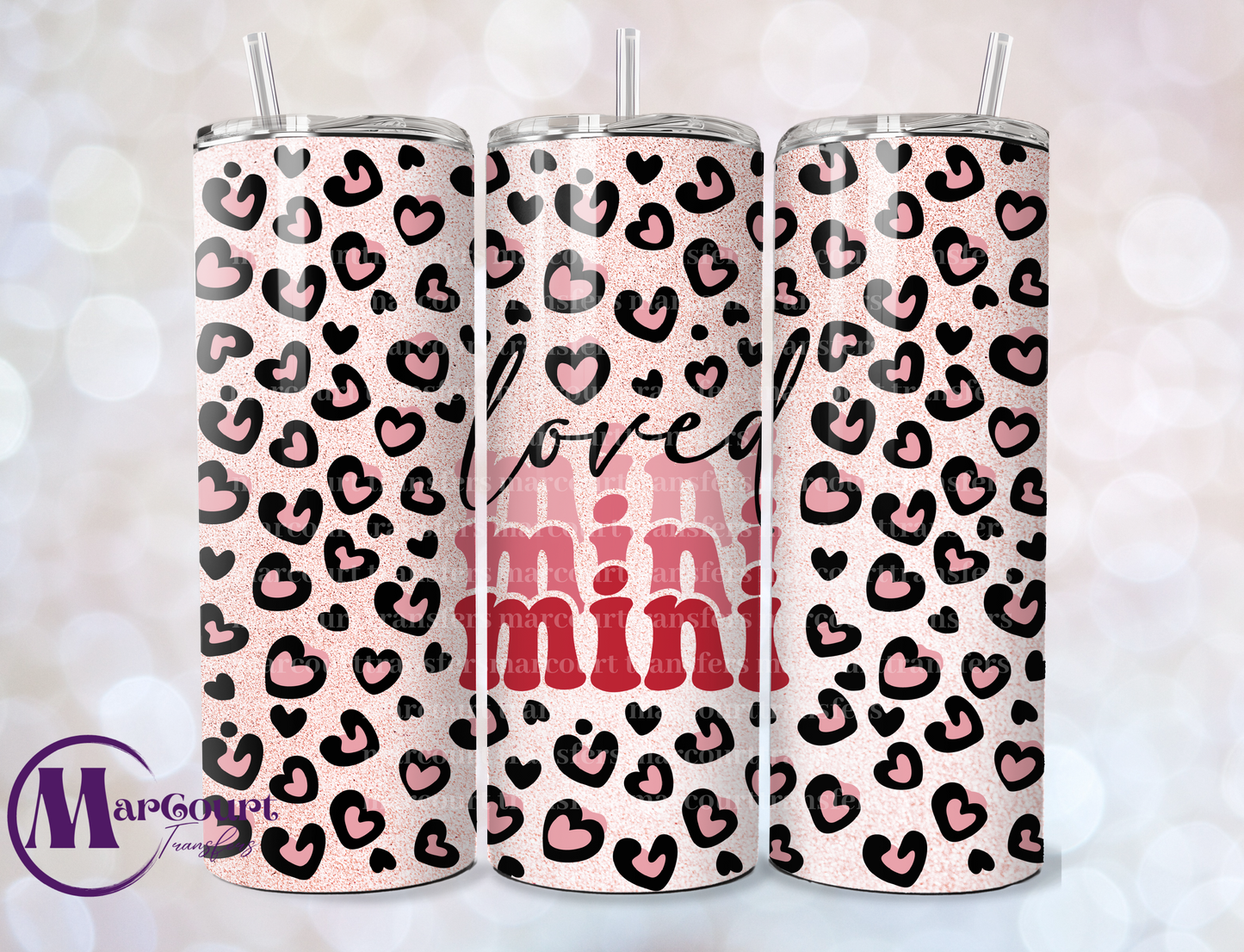 LOVED MINI-SKINNY TUMBLER TRANSFER