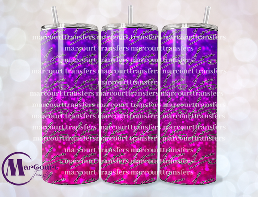 LOVE GLITTER-20-SKINNY TUMBLER TRANSFER (SUBLIMATION)