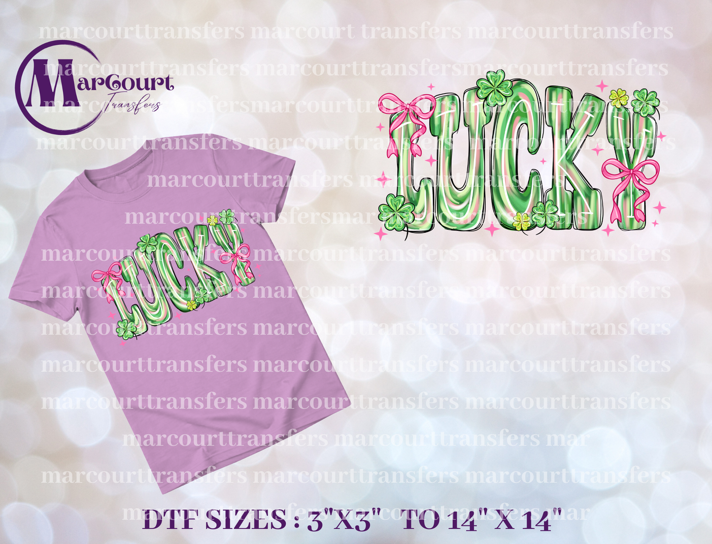 DTF-LUCKY WITH COQUETTE BOWS