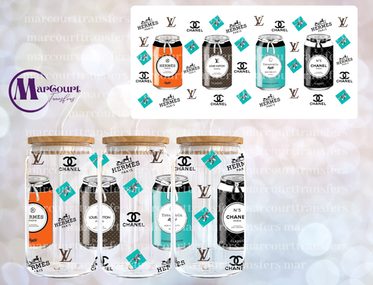LUXURY FASHION DRINKS-16 0Z-UV DTF CUP WRAP