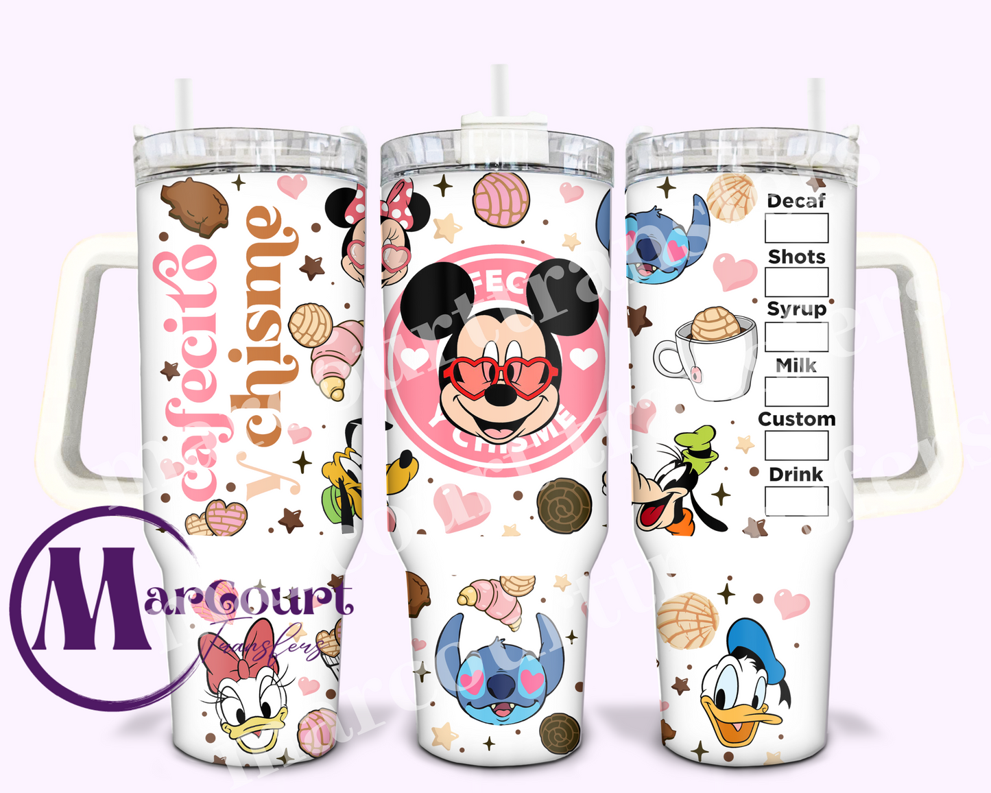 MAGICAL CAFECITO Y CHISME-40 0Z-UV DTF CUP WRAP