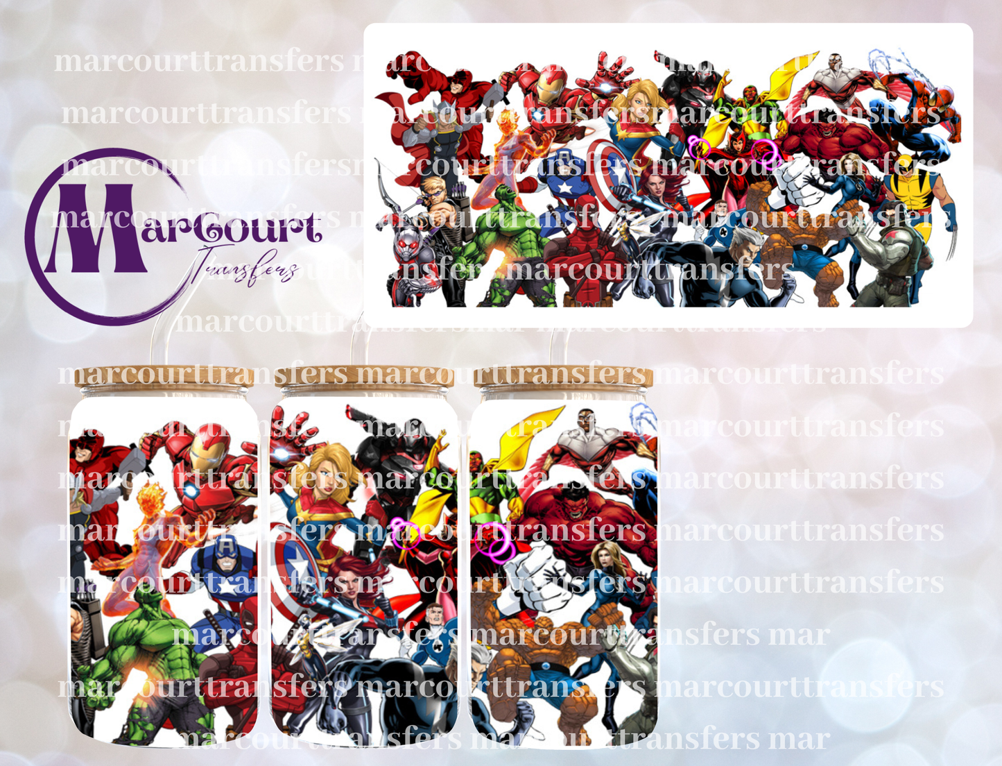 MARVEL-16 0Z-UV DTF CUP WRAP