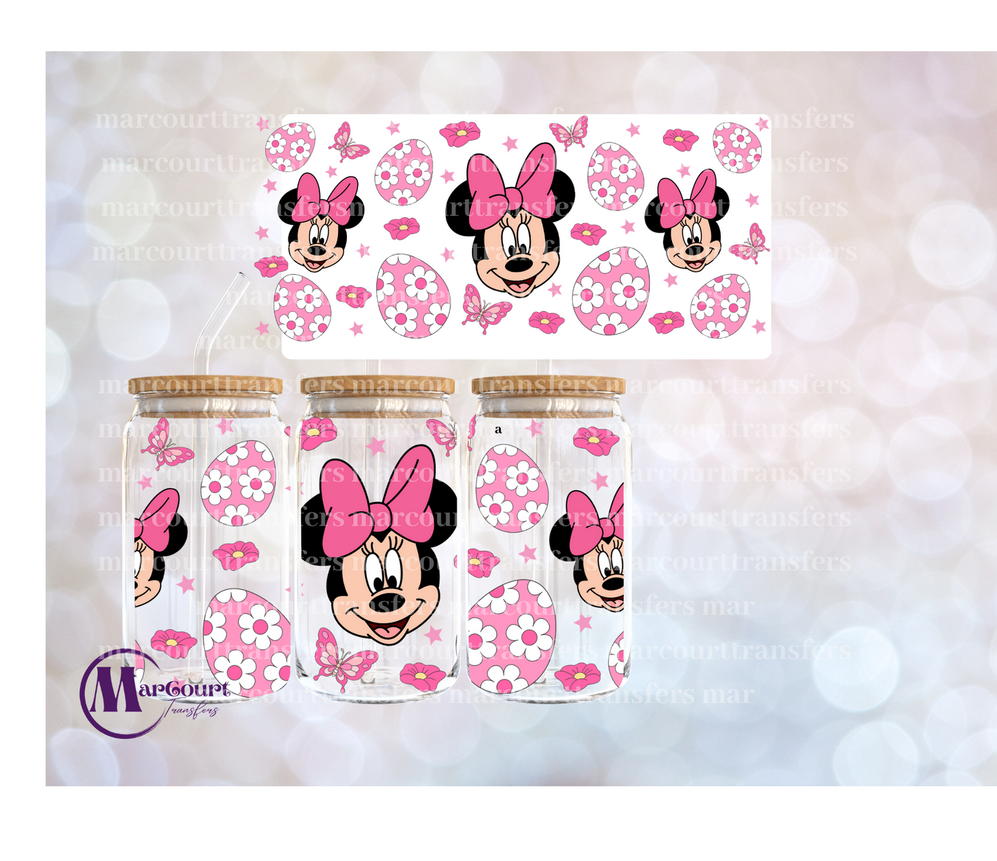 MINNIE EASTER-16 0Z-UV DTF CUP WRAP