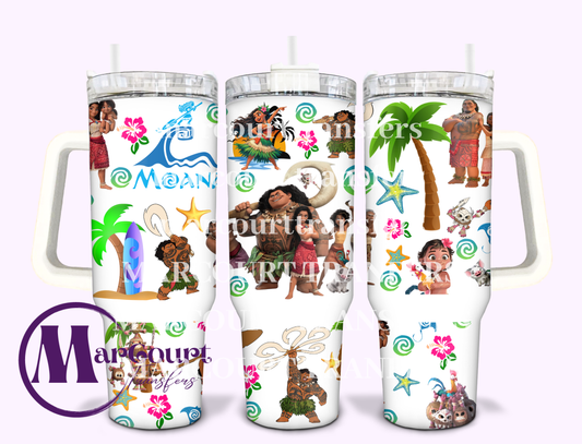 MOANA-40 0Z-UV DTF CUP WRAP