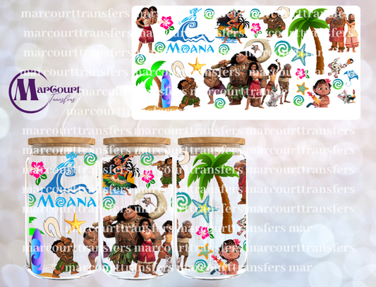 MOANA AND FRIENDS-16 0Z-UV DTF CUP WRAP