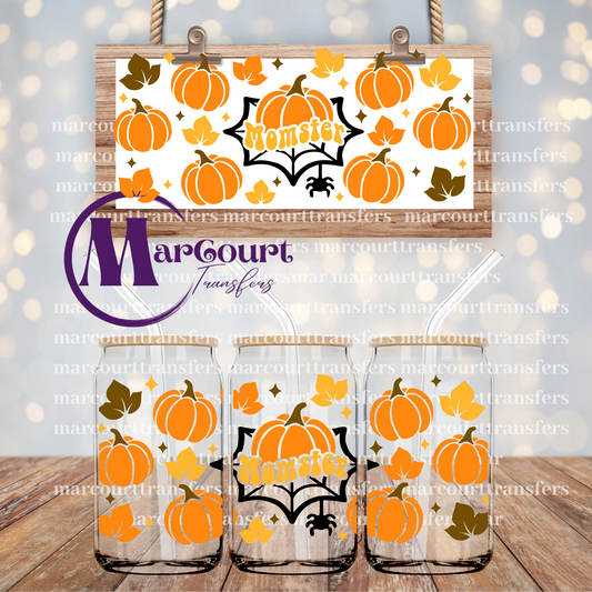 MOMSTER PUMPKINS-16 0Z-UV DTF CUP WRAP