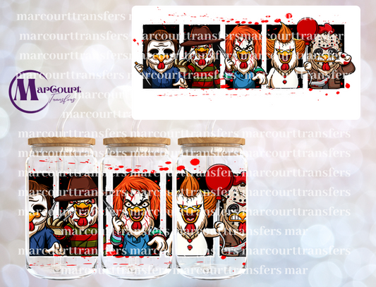 MY LITTLE HORROR CREW CHICKENS-16 0Z-UV DTF CUP WRAP