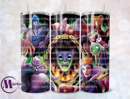 MAGIC MIRROR VILLAINS-SKINNY TUMBLER TRANSFER
