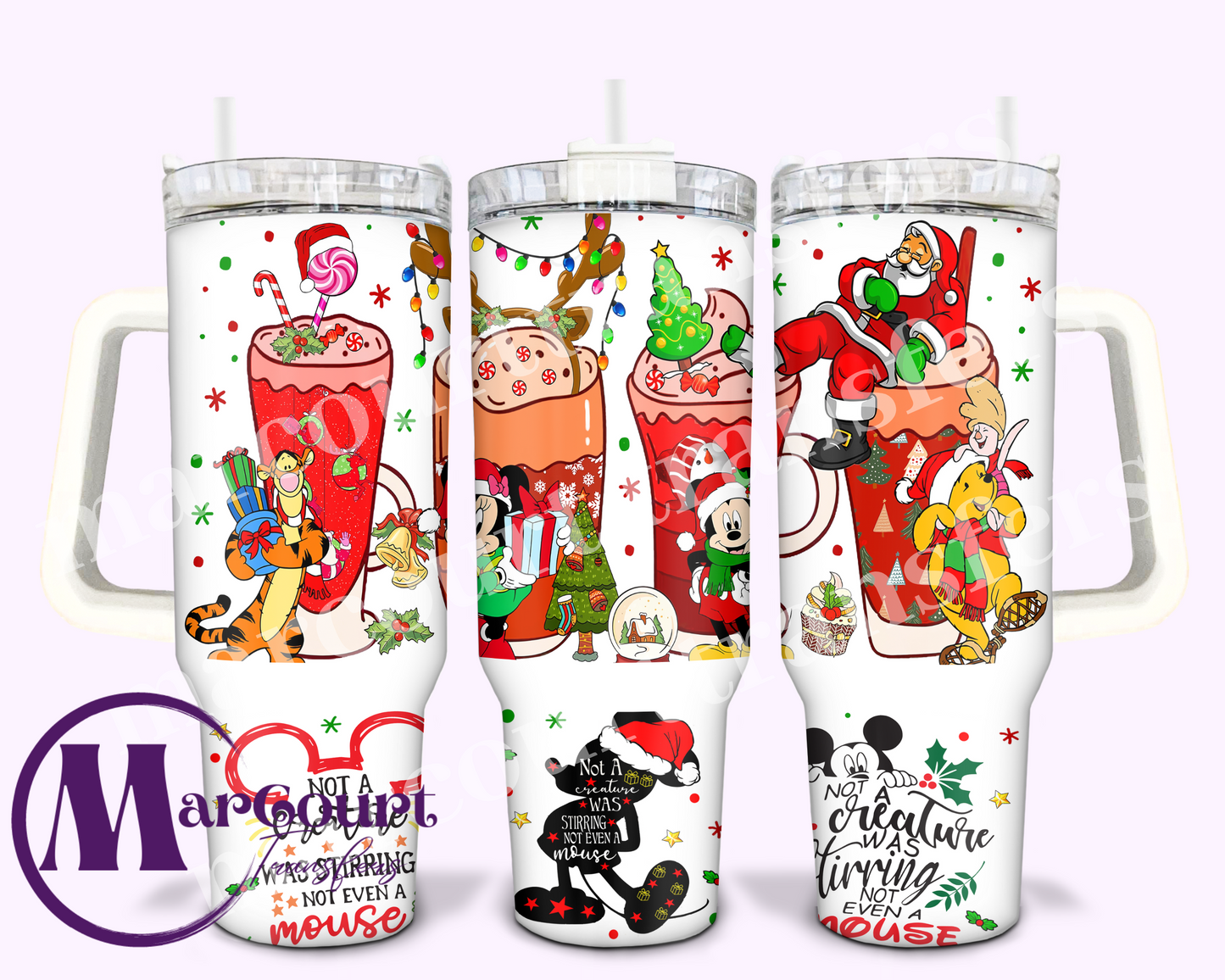 MAGICAL CHRISTMAS DRINKS 40-40 0Z-UV DTF CUP WRAP