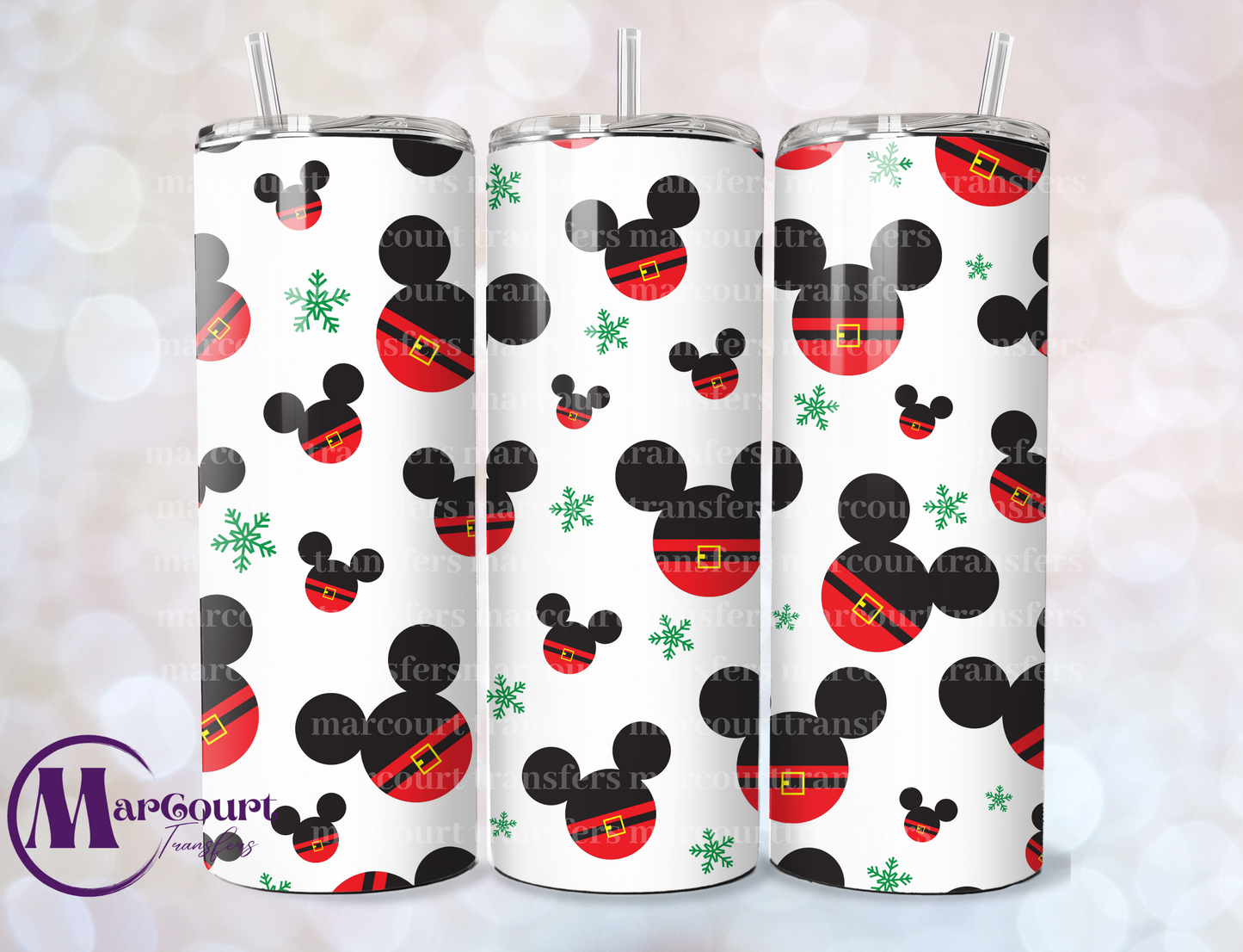 MAGICAL CHRISTMAS MICKEY SUIT-SKINNY TUMBLER TRANSFER