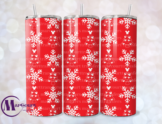 MAGICAL CHRISTMAS SNOWFLAKES 2-SKINNY TUMBLER TRANSFER