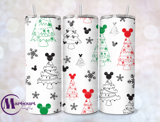 MAGICAL CHRISTMAS TREES-SKINNY TUMBLER TRANSFER