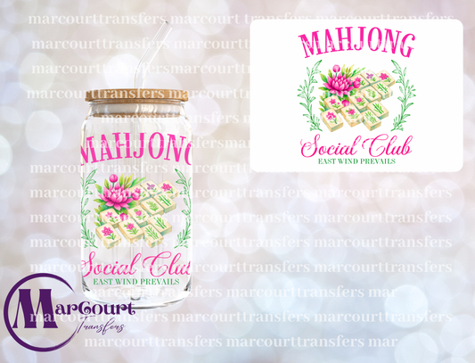 MAHJONG SOCIAL CLUB 1-DECAL-UV DTF CUP WRAP