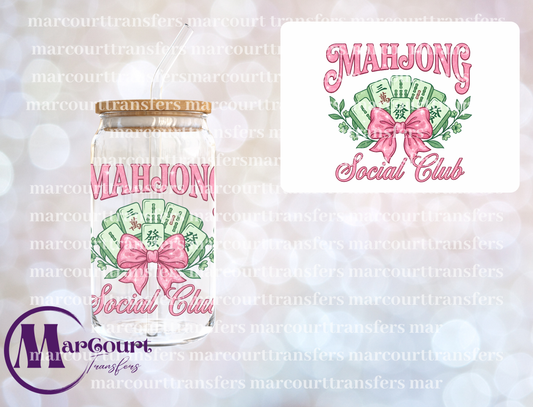 MAHJONG SOCIAL CLUB 2-DECAL-UV DTF CUP WRAP