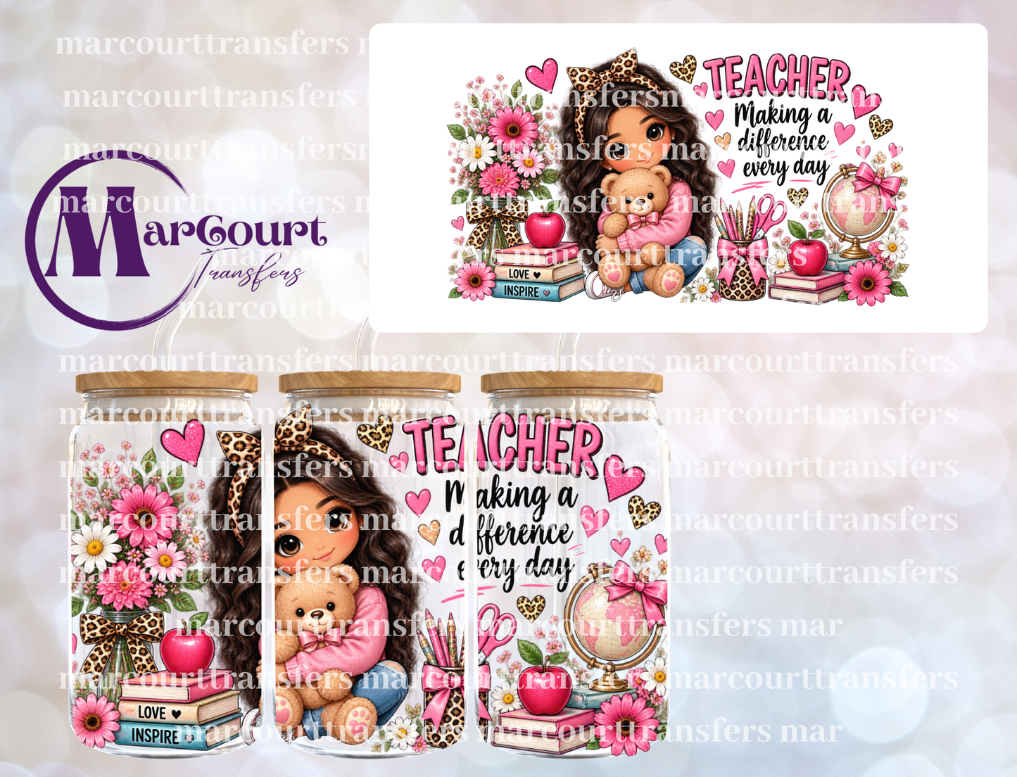 MAKING A DIFFERENCE EVERYDAY-16 0Z-UV DTF CUP WRAP