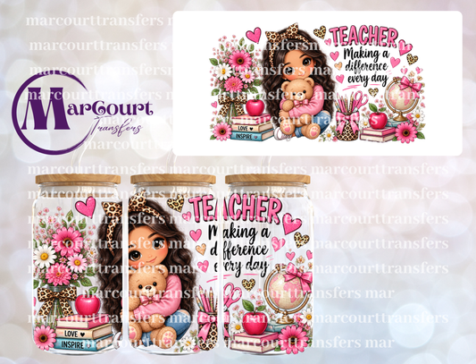 MAKING A DIFFERENCE EVERYDAY-16 0Z-UV DTF CUP WRAP