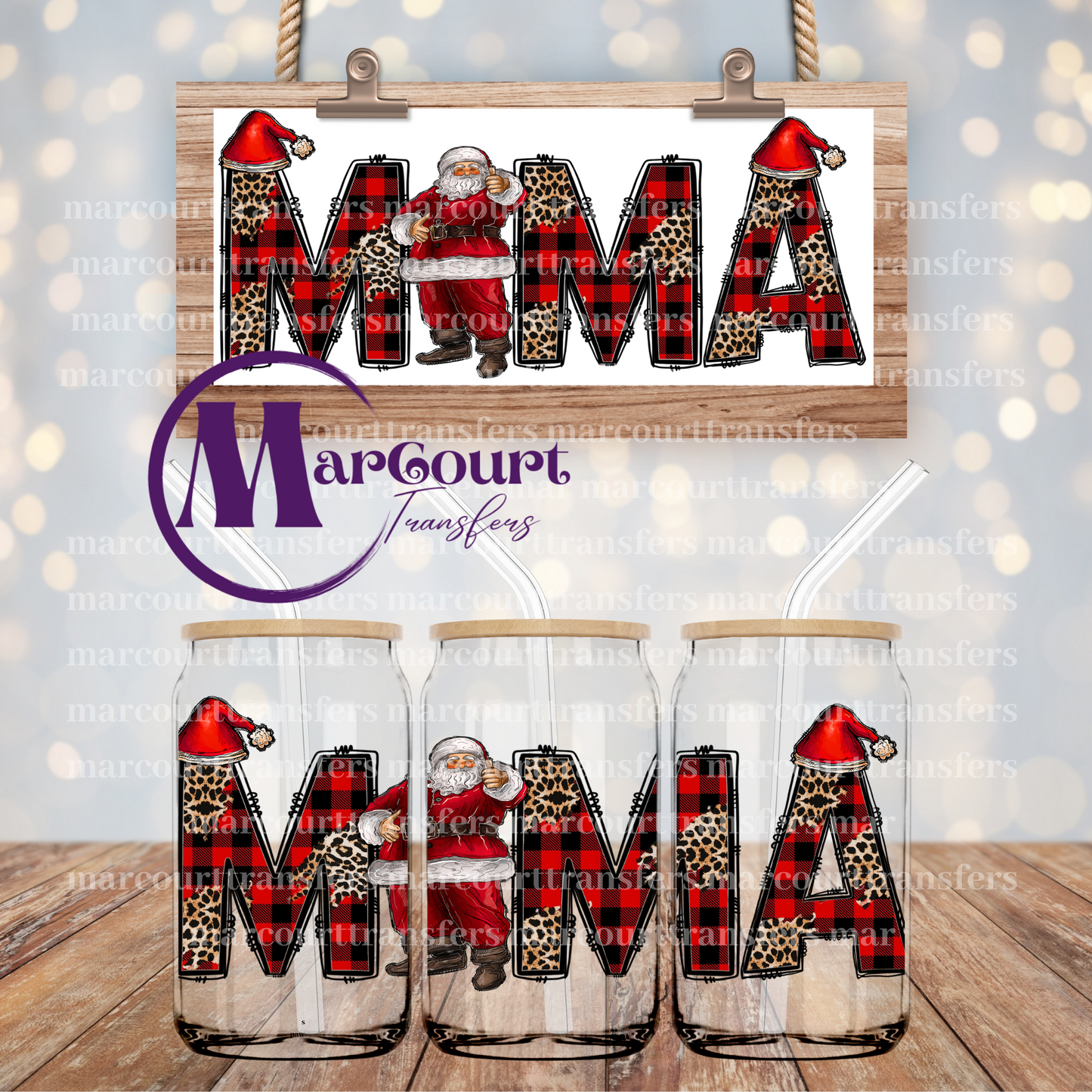 MAMA SANTA-16 0Z-UV DTF CUP WRAP