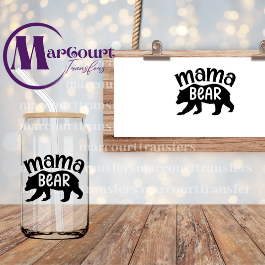 MAMA BEAR- DECAL-UV DTF CUP WRAP