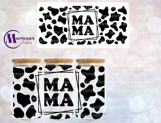 MAMA COW PRINT-16 0Z-UV DTF CUP WRAP