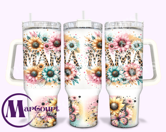 MAMA FLORAL-40 0Z-UV DTF CUP WRAP