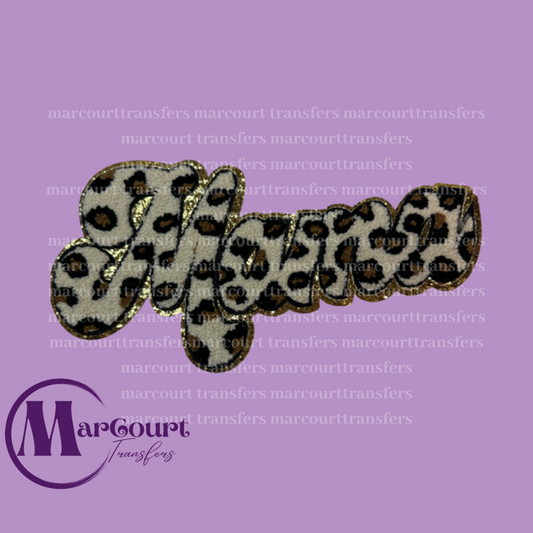 CHENILLE PATCH-MAMA LEOPARD