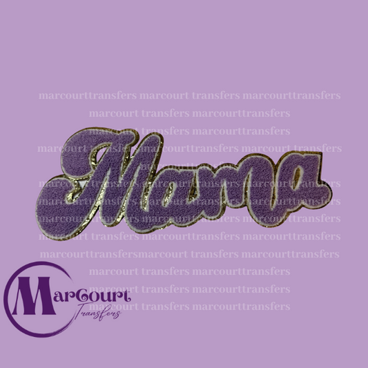 CHENILLE PATCH-MAMA (PURPLE)