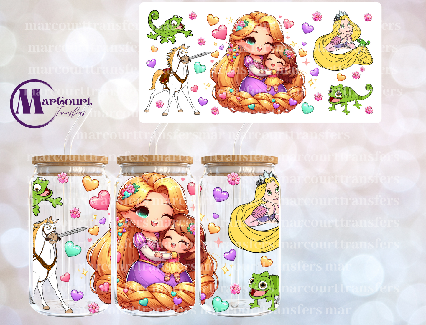 MAMA RAPUNZEL-16 0Z-UV DTF CUP WRAP